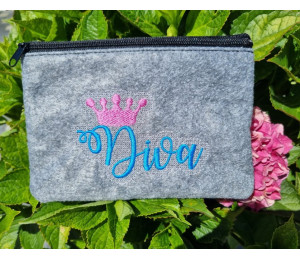 Stickdatei - Diva mit Krone in 2 Varianten